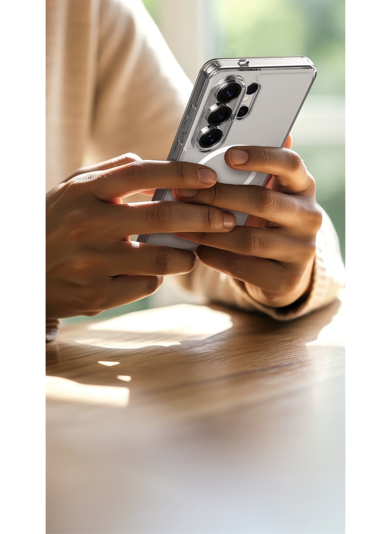 ليفيلو غطاء سامسونج جالكسي S26 ألترا يدعم MagSafe مع حماية معززة للكاميرا والشاشة، ومقاومة للخدش، وملاءمة دقيقة، وإطار مقاوم للصدمات، واختبار سقوط من ارتفاع 4 أقدام. - Image 4